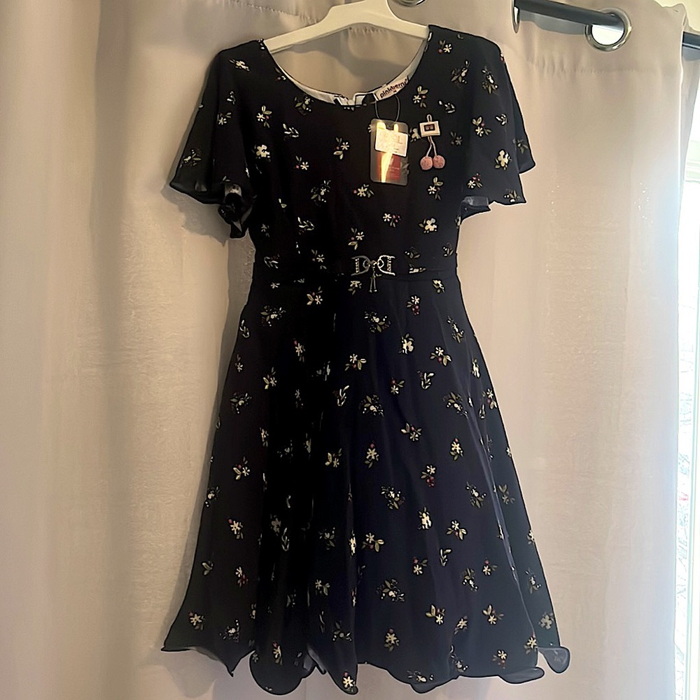 Little girls dress with tulle